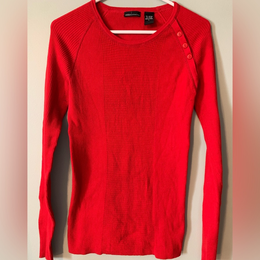 Moda International Ribbed Long Sleeve